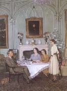 James Gunn Tea at Royal Lodge (mk25 china oil painting reproduction